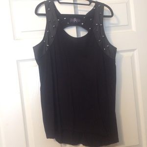 Black Royal Bones tank with spikes